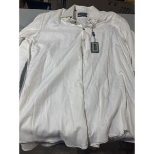 Mens Steve Harvey‎ White Button Down Shirt Size 17 NEW